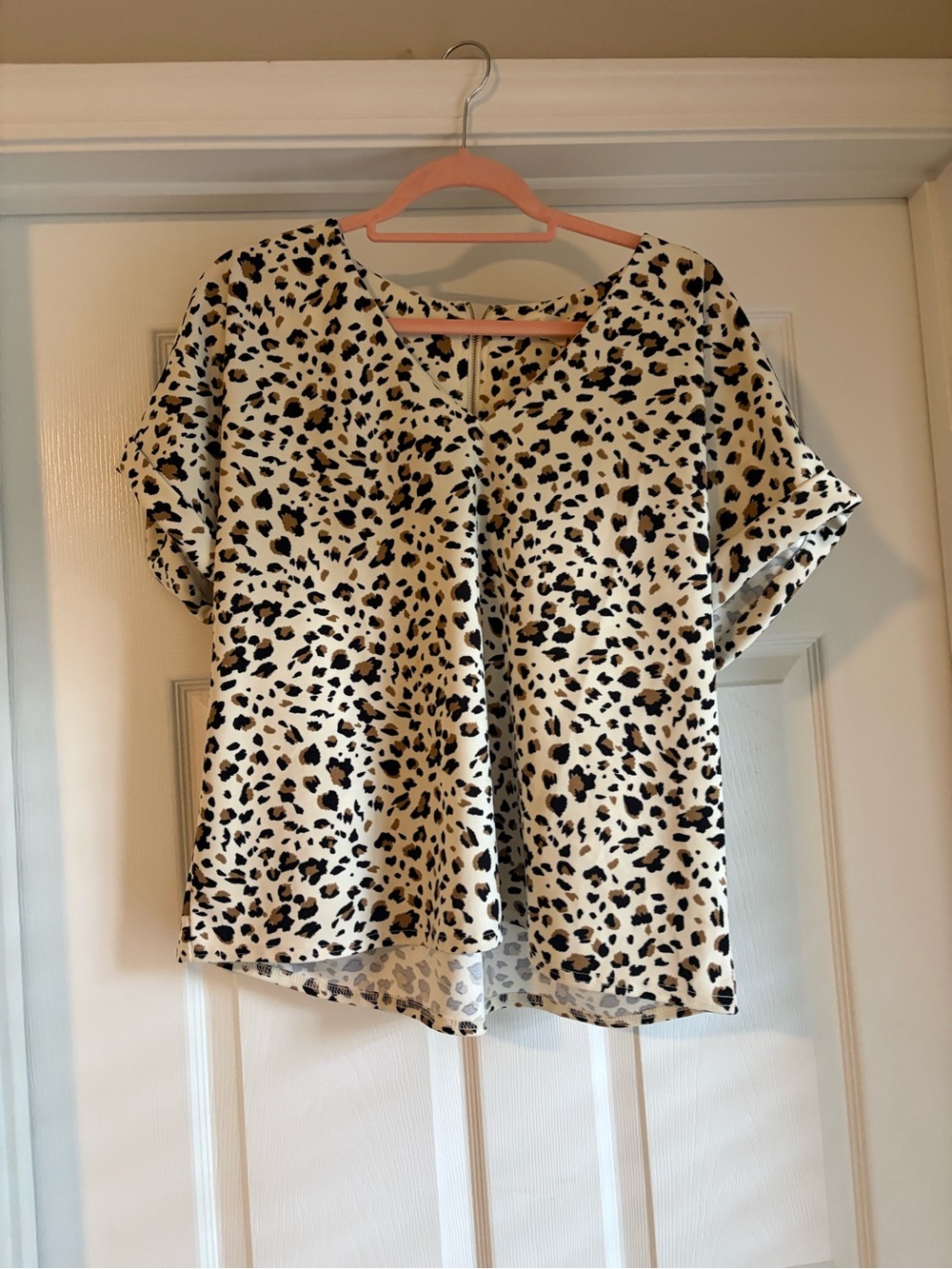 Cheetah print blouse